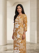 Powder Coral Handcrafted Chikankari Kurti (No. 004) — Primary Hero View