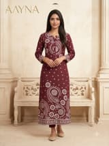 Royal Sapphire Handcrafted Chikankari Kurti (No. 010) — Primary Hero View