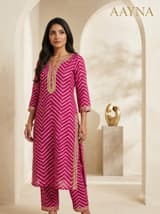 Plum Wine Handcrafted Chikankari Kurti (No. 015) — Primary Hero View