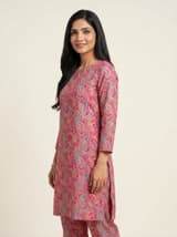 Ochre Mustard Handcrafted Chikankari Kurti (No. 031) — Primary Hero View
