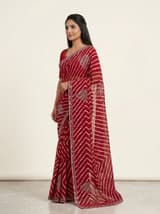 Crimson Red Handcrafted Chikankari Kurti (No. 078) — Primary Hero View