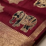 Powder Coral Handcrafted Bandhani Festive Saree (No. 007) — Artisanal Detail View