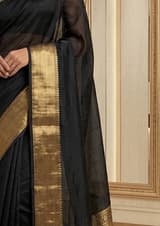 Plum Wine Handcrafted Bandhani Festive Saree (No. 028) — Artisanal Detail View