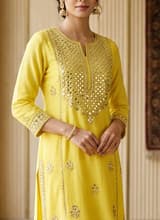 AAYNA-KUR-053-S — Artisanal Detail View