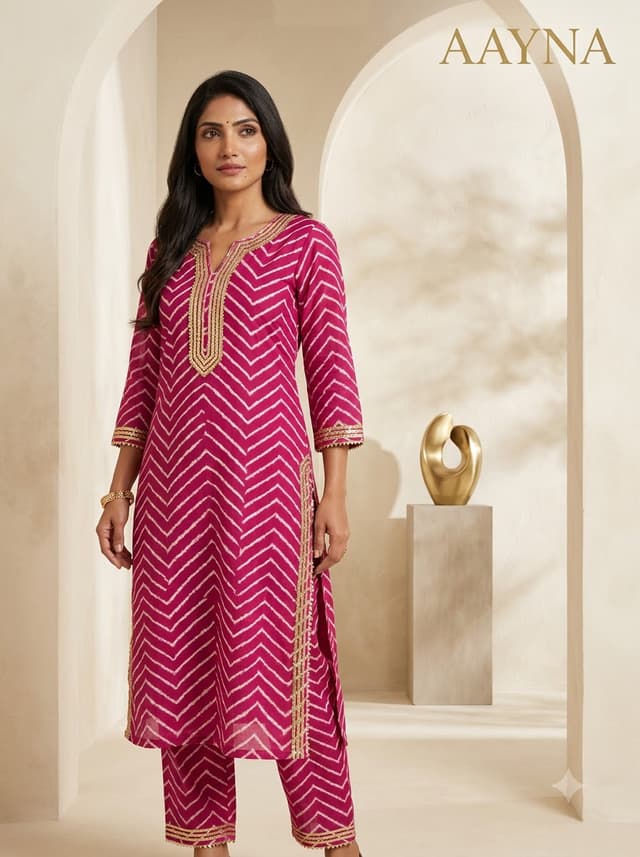 Plum Wine Handcrafted Chikankari Kurti (No. 015) — Primary Hero View