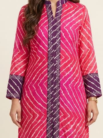 Ochre Mustard Handcrafted Chikankari Kurti (No. 041) — Artisanal Detail View