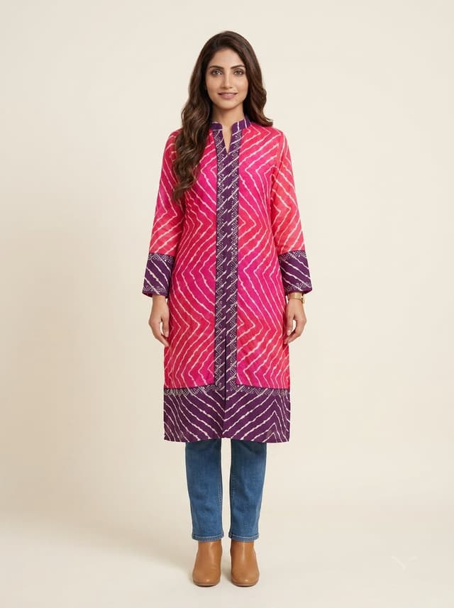 Ochre Mustard Handcrafted Chikankari Kurti (No. 041) — Primary Hero View