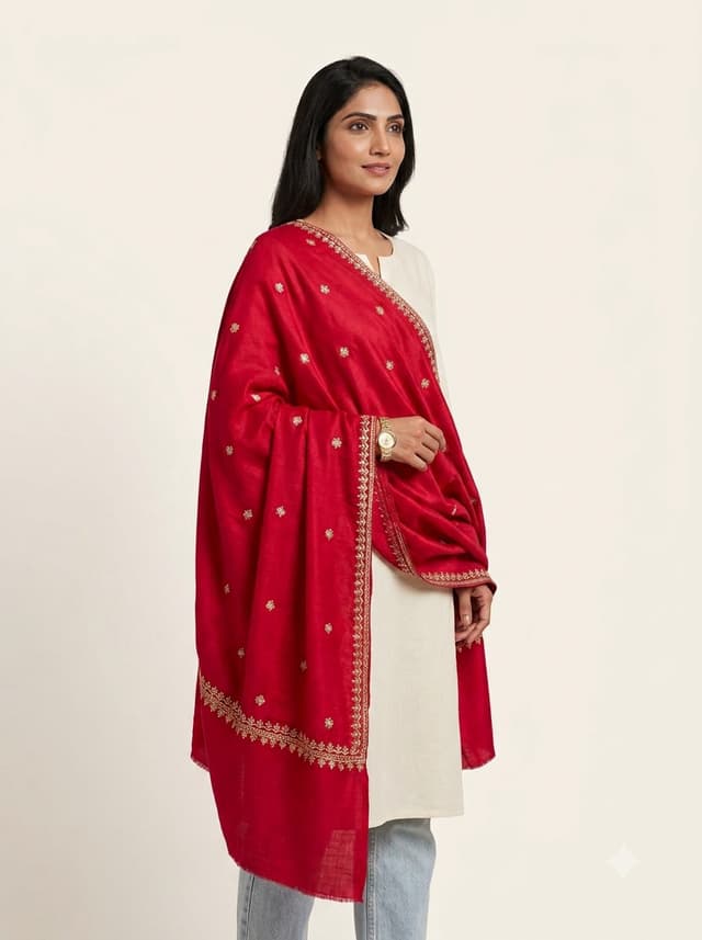 Plum Wine Handcrafted Chikankari Kurti (No. 045) — Primary Hero View