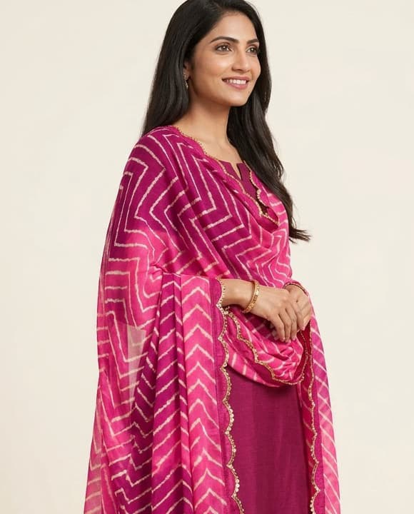Peacock Teal Handcrafted Chikankari Kurti (No. 079) — Secondary Angle