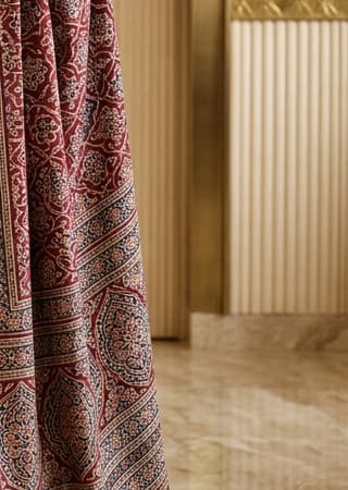 Ivory Pearl Handcrafted Bandhani Festive Saree (No. 019) — Artisanal Detail View