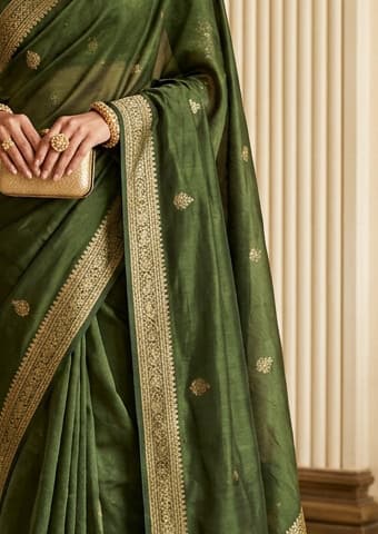 Ivory Pearl Handcrafted Bandhani Festive Saree (No. 029) — Artisanal Detail View